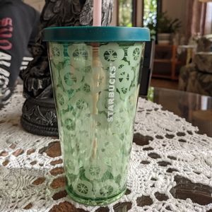 Starbucks Green Poppy Tumbler